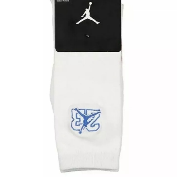 Nike Air JOrdan 23 Socks Mid Calf White SZ M - Picture 1 of 6